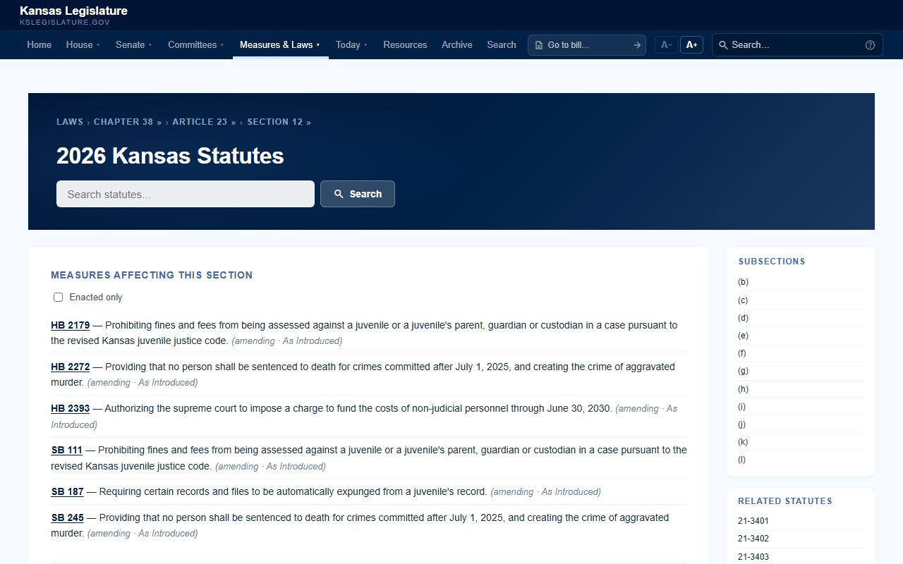 Stafford County criminal court records Kansas juvenile expungement statute