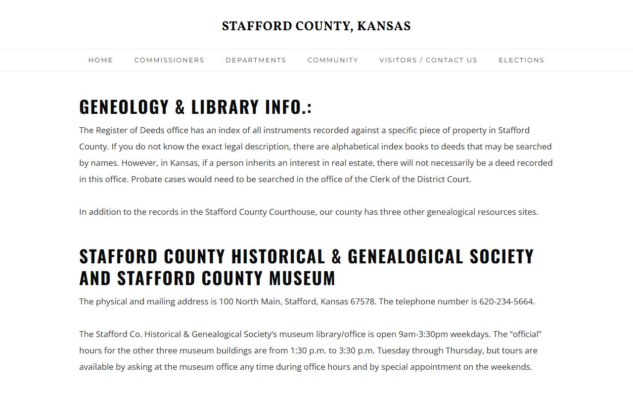 Stafford County probate records genealogy page probate search note